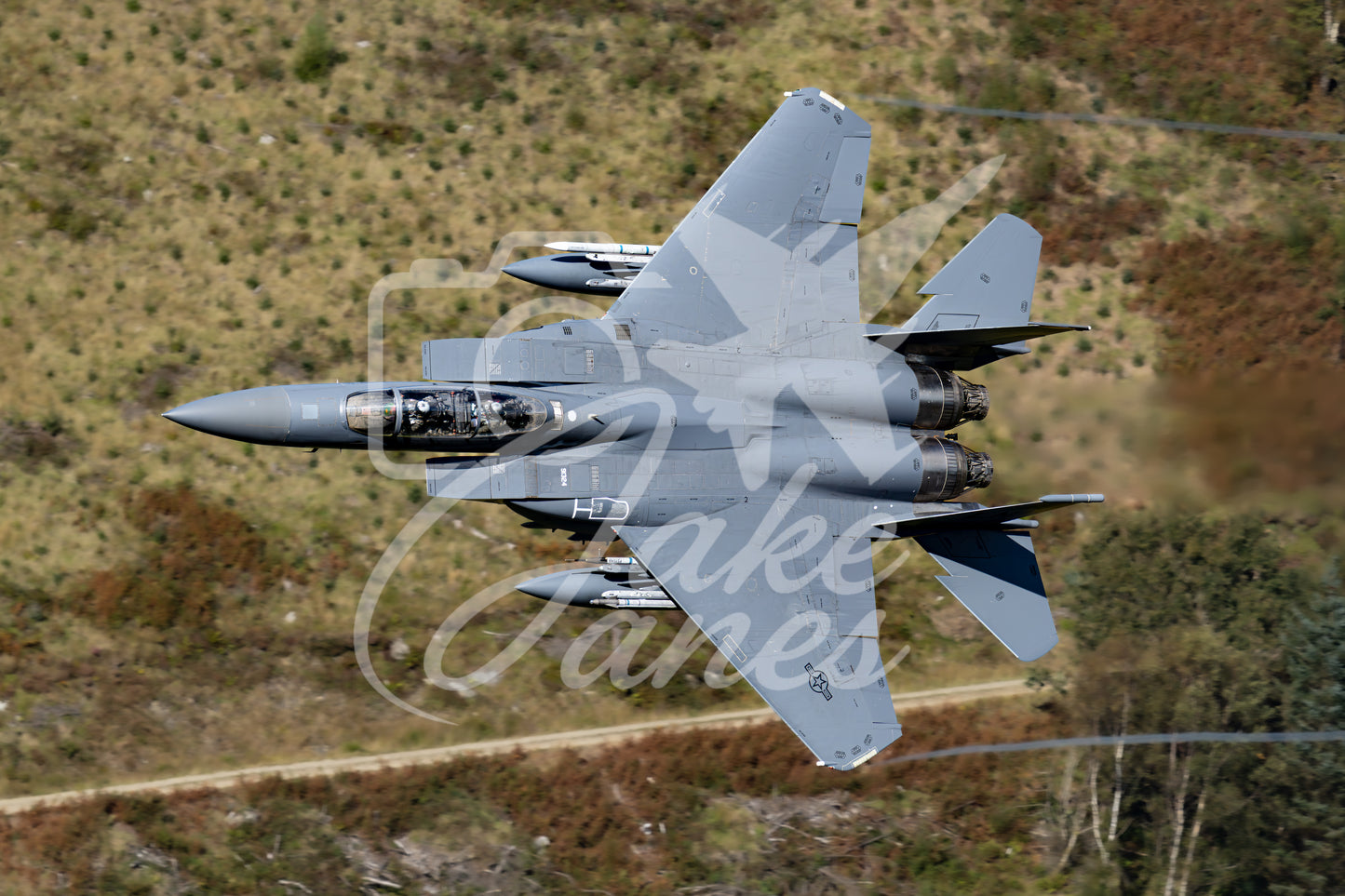 USAF F15E Strike Eagle Mach Loop pass