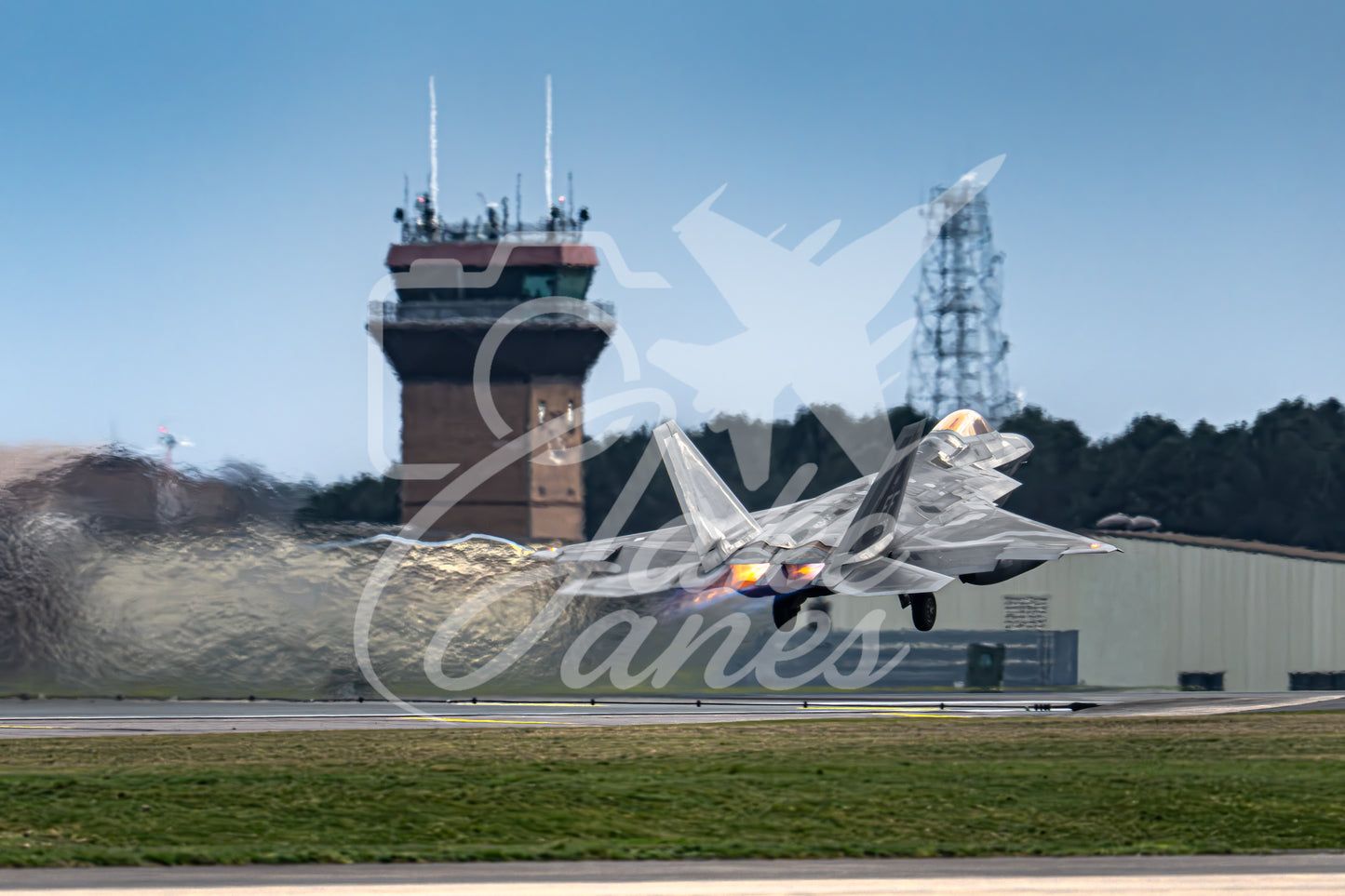 USAF F22 Raptor takeoff