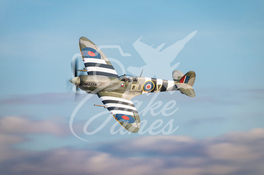 RAF Spitfire mk IX sunset