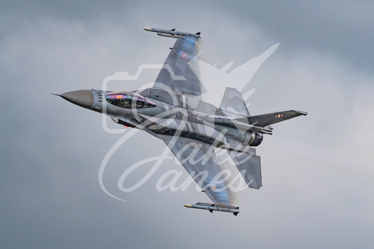 Polish Air Force F16 Tiger Display Spare Jet