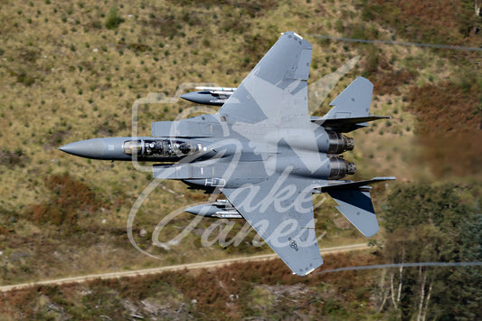 USAF F15E Strike Eagle Mach Loop pass